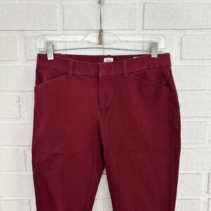 Gap Signature Skinny Ankle Pants Womens 4 Regular Burgundy Dark Red